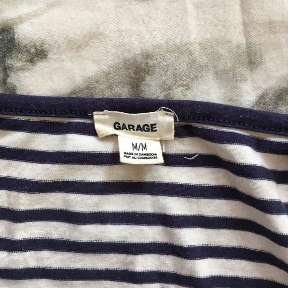 3/$30 GARAGE Striped Cotton Strappy Summer Top - Picture 5 of 6